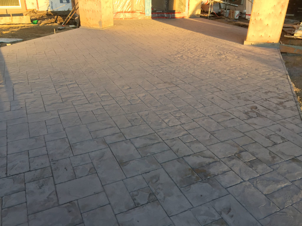 Stamped Concrete at Days Inn in Leduc